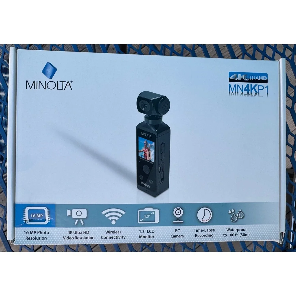 Minolta‎ MN4KP1 4K Ultra HD Action Camera 16MP WiFi Waterproof NEW in Box